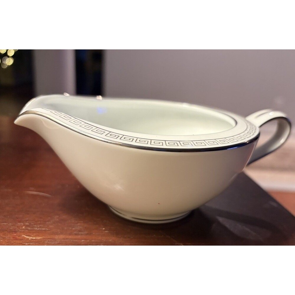 Vtg Noritake Fine China SILVER KEY Creamer 466342 EUC